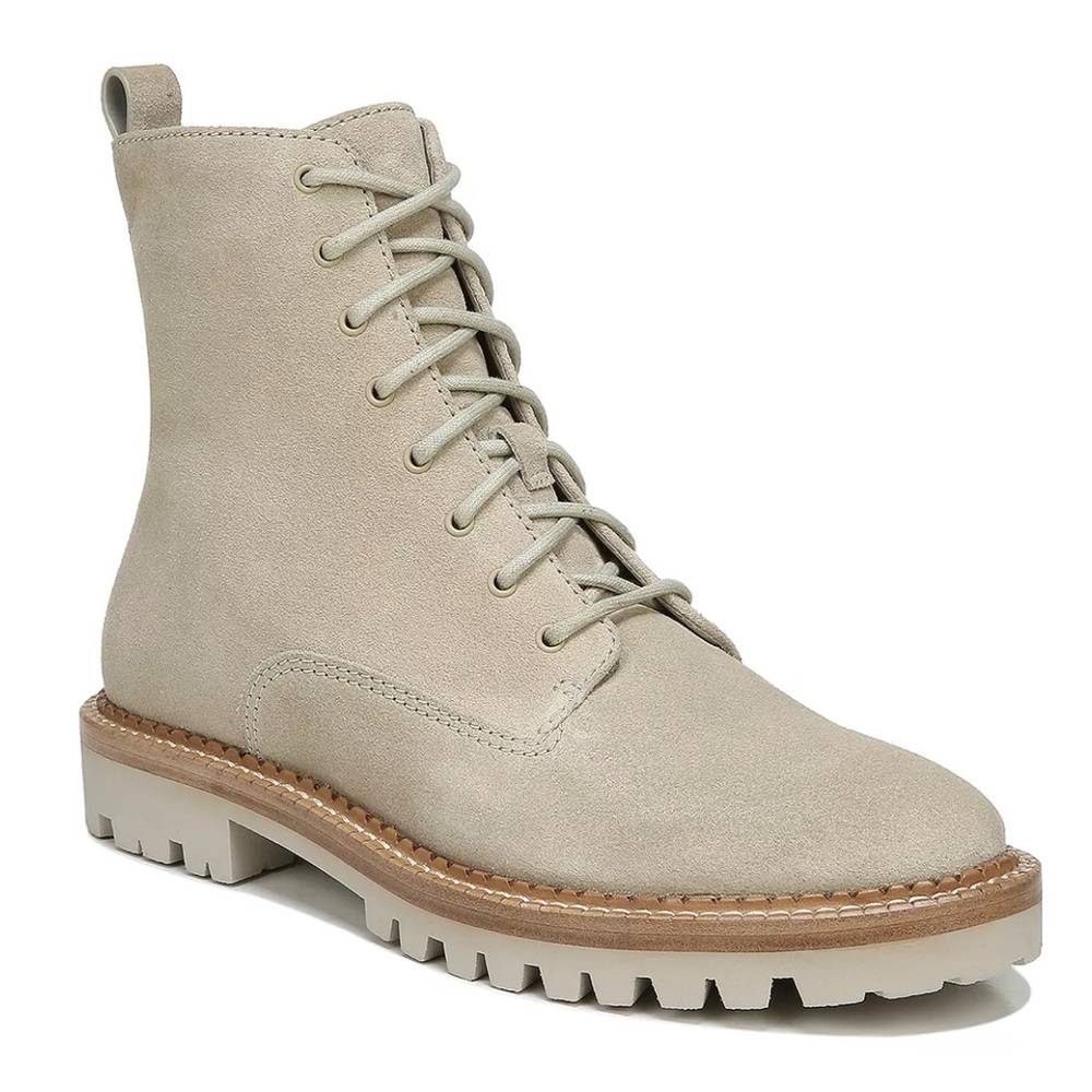 VINCE Cabria Lug Water Repellent Suede Boots NEW